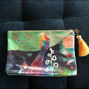 Large Tassel Pouch (clutch or toiletry case)